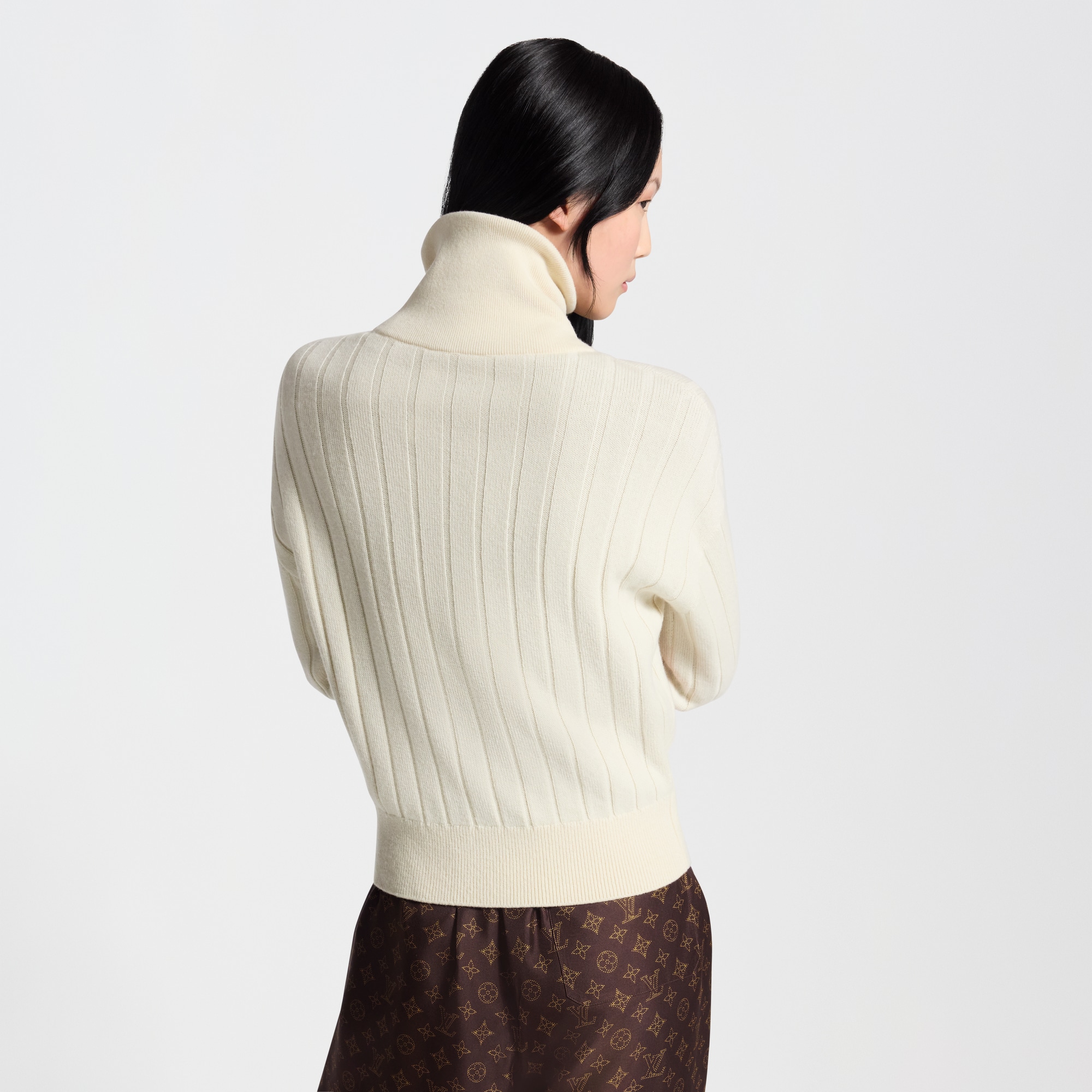 Ribbed-Knit Zip-Up Cardigan - Women - Ready-to-Wear | LOUIS VUITTON ®